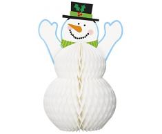 Unique Party Supplies 30 cm Wabe Schneemann Weihnachten Tisch Dekoration