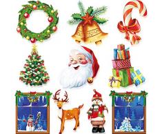 Süßigkeiten Flagge 10 Stücke Weihnachten Ausschnitte Dekoration Winter Bunte Ausschnitte mit Klebepunkt für Weihnachten Party Winter Bulletin Board Klassenzimmer Schule Hause Fenster oder Tür , Lutscher Ausschnitt Süßigkeiten