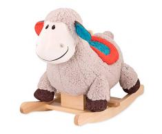 B. toys by Battat – Schaukelpferd Rodeo Rocker Schaf – BPA-freies Schaf Plüsch und Holz zum Aufsitzen für Kinder und Babys ab 18 Monaten
