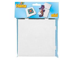 Hama 5201 Stiftplatten für Mini Perlen, Viereck, ca. 14,5 x 14,5 cm, 2er, Mehrfarbig