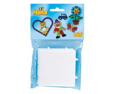 Hama 5202 Stiftplatten für Mini Perlen, Viereck, ca. 7 x 7 cm, 2er, Mehrfarbig