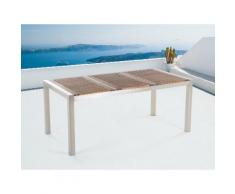 Gartentisch Holz braun 180 x 90 cm GROSSETO