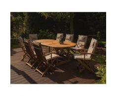 Auflage für Gartenstuhl JAVA/MAUI grau-beige