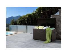 Auflagenbox Rattan braun 160 x 80 cm MODENA