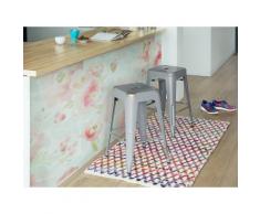 Hocker silber Höhe 60 cm CABRILLO