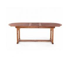 Gartentisch Holz 180-220 x 100 cm ausziehbar TOSCANA