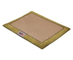 HobbyDog XLATAFZK7 Hundematte Hundebett Hundesofa Hundekorb flok, XL, 110 x 90 x 3 cm, Hellbraun