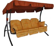 Angerer 324/191/11 Ibiza Hollywoodschaukel Modena, Terracotta, 3-Sitzer