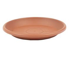 greemotion Blumentopfuntersetzer Terrakotta - Untersetzer Blumen mit 14 cm Durchmesser Höhe 2,1 cm - Pflanzkübel Untersetzer aus Kunststoff - Pflanzenuntersetzer rund - Pflanzen Untertopf