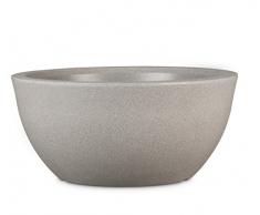Floralo Bassone Rund Pflanzschale, 15.5 liters, Taupe/Granit, 40x40x18 cm