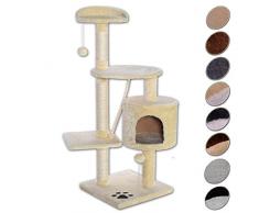 Kratzbaum Kletterbaum Katzenkratzbaum Katzenbaum Höhe 112 cm Farbe beige