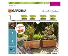 Gardena Erweiterungsset Pflanztröge: Das Balkon-Bewässerungssystem erweitert Ihre Micro-Drip-Start Sets Pflanztöpfe M um 4 Pflanztröge (13006-20)