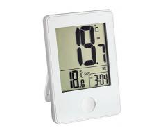 TFA Dostmann Pop Funk-Thermometer, Außen- oder Innentemperatur in Großformat, Anzeige der Uhr