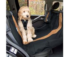 Kurgo wasserdichte Hunde Hängematte Auto-Sitzbezüge für Rückbank von Autos für Hunde und Haustiere - Wandern Stil - Autoschondecke für Hunde – Schwarz