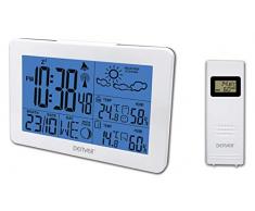 Denver Wetterstation WS-530 mit Außensensor, Alarmfunktion, sowie Messung von Temperatur und Luftfeuchtigkeit, weiß