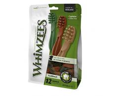 WHIMZEES Natürliche Getreidefreie Zahnpflegesnacks, Kaustangen für Hunde, Zahnbürste M, 12 Stück à 30 g