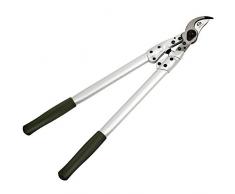 Ultranatura professionelle Bypass Astschere, mit hoher Reichweite durch 60 cm Länge, aus hochwertigem Carbonstahl, auch ideal für Überkopfschnitte, Farbe: Silber/grün