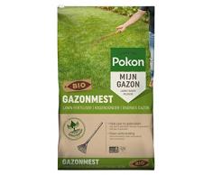 Pokon Bio Rasendünger mit Sofort und Langzeitwirkung zur Ganzjahres-Rasenpflege, mit Extra Magnesium, 125qm, 8,4kg Sack