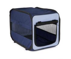 Trixie 39693 Mobile Kennel Twister, S–M: 50 × 52 × 76 cm, dunkelblau/hellblau