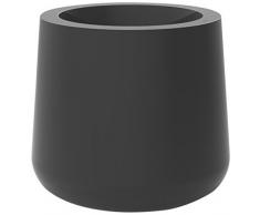 Vondom 42209r – Vase rund mit Ø 68 x 60 cm, mit Bewässerungssystem, Anthrazit