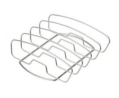 Char-Broil 140 569 - Körbe Kotelett-Rippchenhalter, Silber.