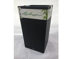 Lechuza CANTO Stone 30 high, Graphitschwarz, Hochwertiger Kunststoff, Inkl. Bewässerungssystem, Herausnehmbarer Pflanzeinsatz, Für Innen- und Außenbereich, 13602