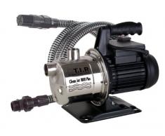T.I.P. 30094 Gartenpumpe Edelstahl Clean Jet 1000 Plus mit 4m Ansauggarnitur, bis 3.300 l/h Fördermenge
