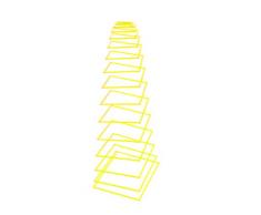 SunSpiro® - Licht & Laune® Sonnenspirale Square, zitronengelb, D. 20 cm - Länge ca. 70 cm