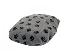 Danish Designs Fleecedecke, Pfotenabdruckmotiv, Grau