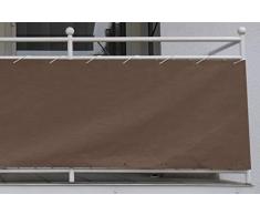 Angerer Style 75 cm hoch, Länge: 8 Meter Balkonbespannung, braun