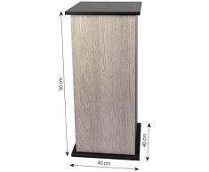 sera 32403 Unterschrank 90 cm mit Tür Silver Oak für Scaper Cube Aquarium