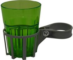 Angerer Getränkehalter für Hollywoodschaukel silber, inkl. Becher grün, 971/0001