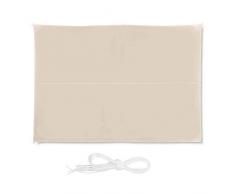 Relaxdays Sonnensegel rechteckig, wasserabweisend, UV-beständig, mit Spannseilen, Terrasse, Balkon, BxT: 3 x 4 m, beige