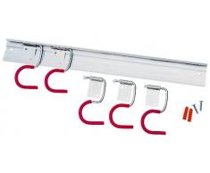 Connex Geräteleiste 400 mm 5 Haken / Gerätehalter / Ordnungsleiste / Wandhalter / Werkzeughalter / Garten / FLOR38420