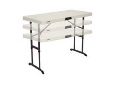 Lebenslange Vierfußgehstütze (122 x 61 cm) zusammenklappbar, rechteckige Tisch mit verstellbarer Höhe