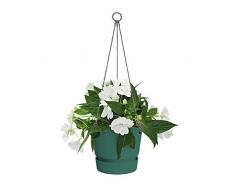 Elho Greenville Hängeampel 24 - Blumentopf - Laubgrün - Draußen - Ø 23.9 x H 20.3 cm