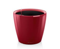 Lechuza 16047 CLASSICO Premium LS 28 Herausnehmbarer Pflanzeinsatz mit patentiertem Griffrahmen, Scarlet Rot Hochglanz, Hochwertiger Kunststoff, Inkl. Bewässerungssystem, Für Innenraumbegrünung