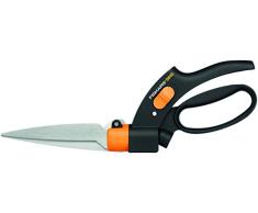 Fiskars Rasenkantenschere, Mit Servo-System, Handlich, Länge: 32 cm, Stahl-Klingen/Kunststoff-Griff, Schwarz/Orange, GS42, 1000589
