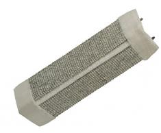 Nobby 72014-01 Kratzecke für Katzen mit Plüsch, 51 x 24 cm, grau