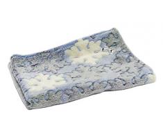 Trilly tutti Brilli Tagesdecke aus Plüsch, Hellblau