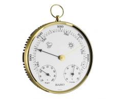 TFA Dostmann Analoge Wetterstation, mit Metallring, Barometer, Thermometer, Hygrometer