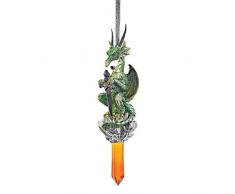 Christbaumschmuck - Cicles der gotische Drache-Feiertags-Verzierung: Set von drei - Drachen-Statue