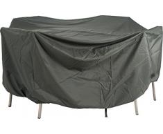 Stern Schutzhülle für Gartenmöbel, Sitzgruppe rund, uni grau, 180 x 180 x 90 cm, 2,05 ml, 454808
