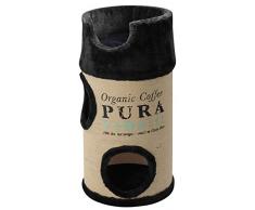 Europet Bernina 431431832 Katzenmöbel Cat Dome Coffee inklusiv Plüschkissen, schwarz