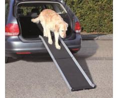 Trixie Aluminium Petwalk Rampe klappbar für Hund, 155 x 38 cm, schwarz