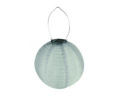 PEREL - CSOL01 Solarlaterne, Weiß, 25 cm Durchmesser 147894
