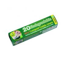 Girlande gal04l520 biologisch abbaubar Einsätzen mit 5 Liter Kompost Caddy – Transparent (20)