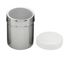 Weis 226689235 Kakaostreuer, Edelstahl, hochglanzpoliert, Höhe 90 mm, Durchmesser 70 mm