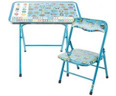 Galileo Casa 2195885 Kinder-Set, Tisch + Stuhl 60 x 40 x 50 cm, Robot, Blau