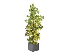 Elho Pure Soft Brick Wheels 50 - Übertopf - Anthrazit - Drinnen & Draußen - L 49 x W 49 x H 49 cm